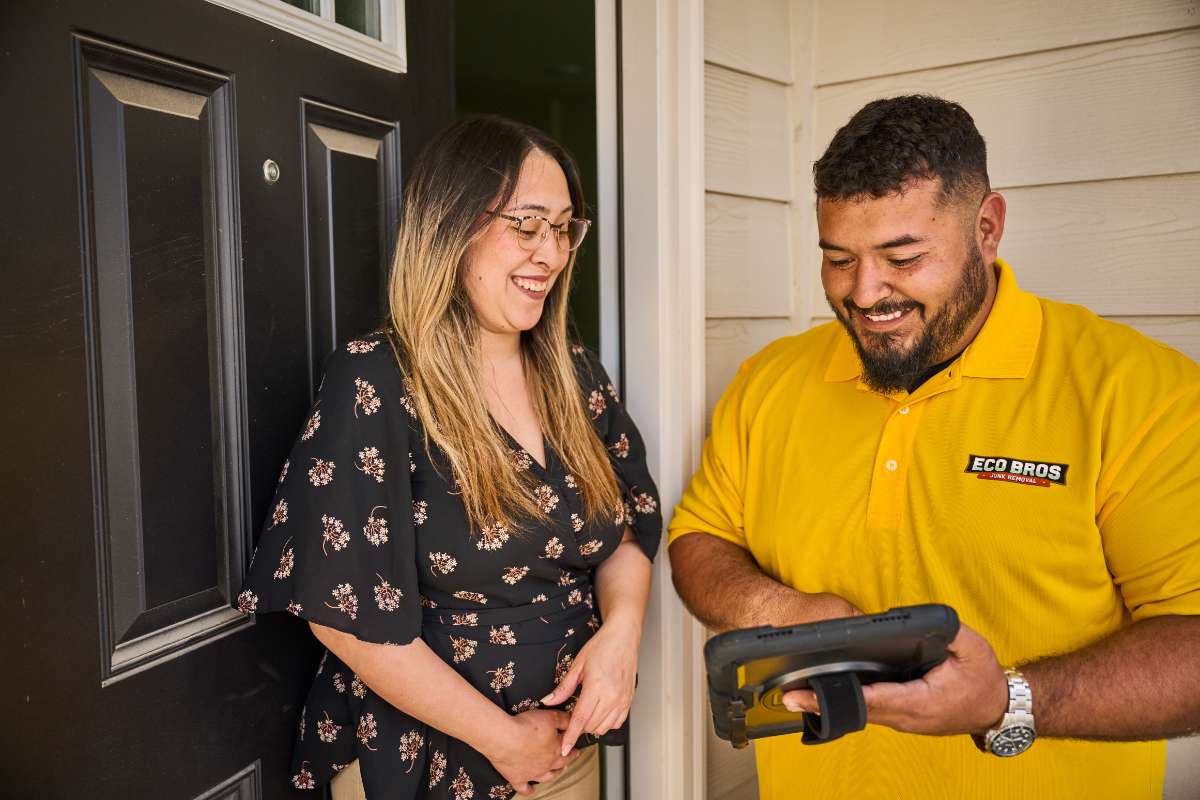 Eco Bros Junk Removal crew in Pflugerville