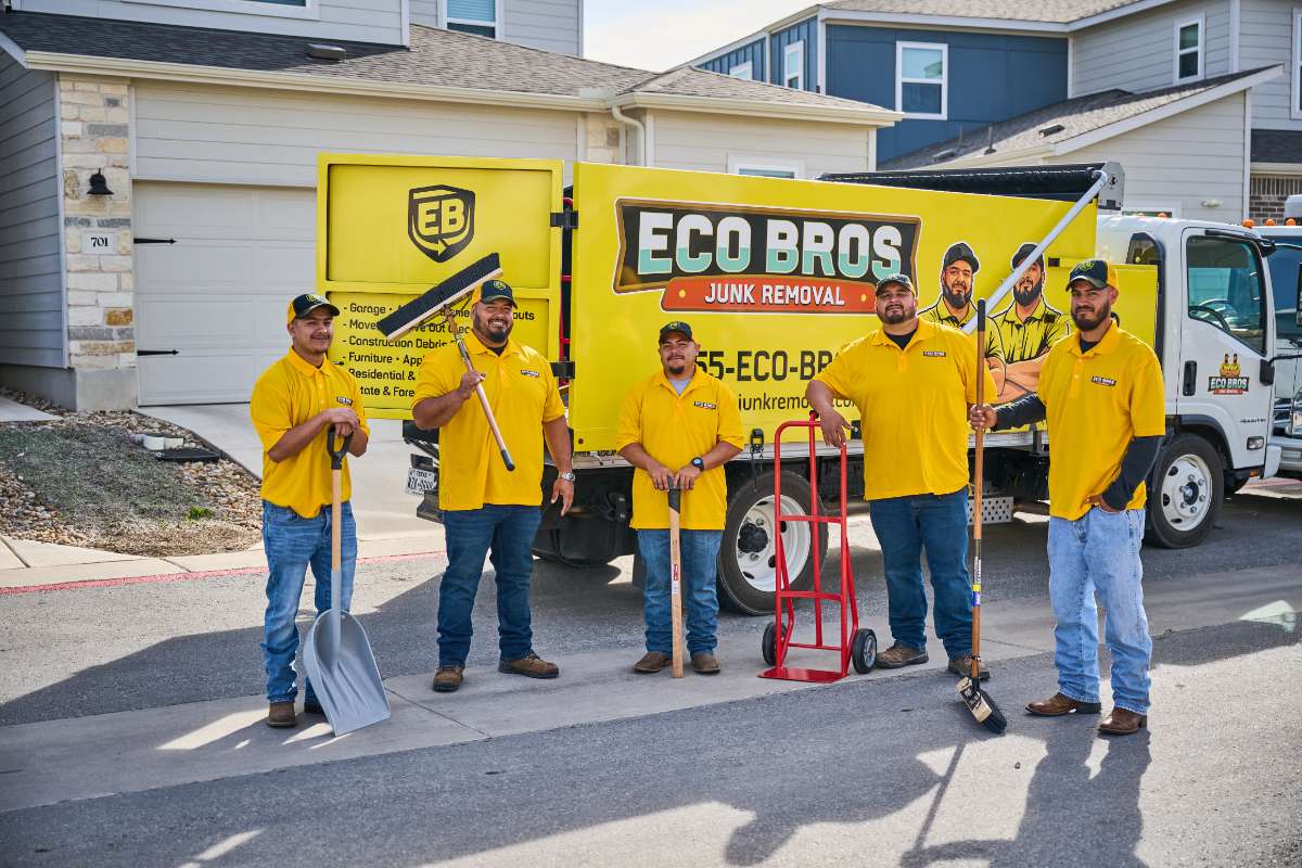 Eco Bros Junk Removal crew in Kyle