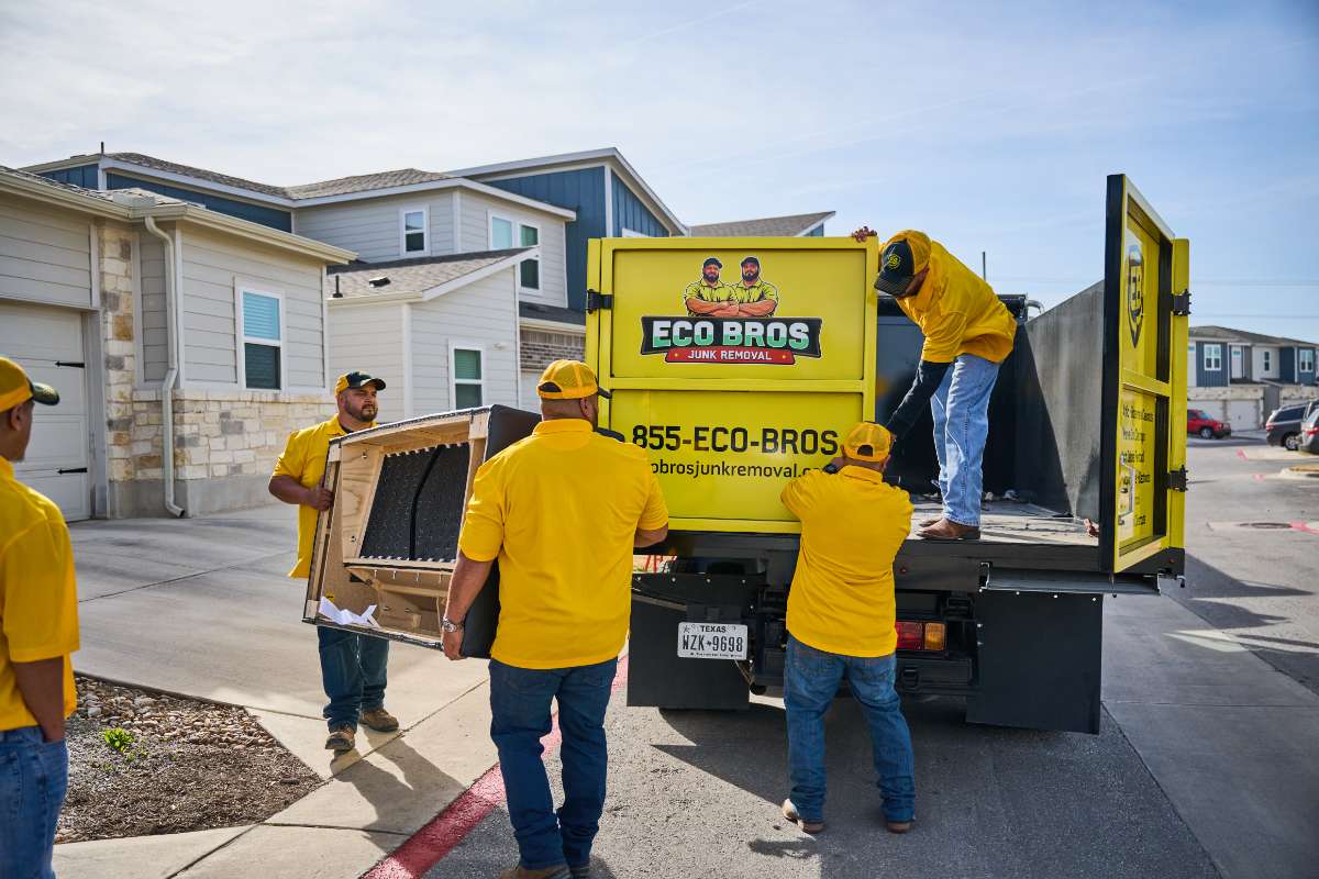 Eco Bros Junk Removal crew in Dale