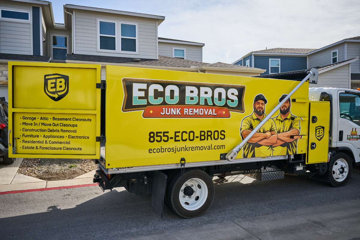 Eco Bros Junk Removal crew in Cedar Creek