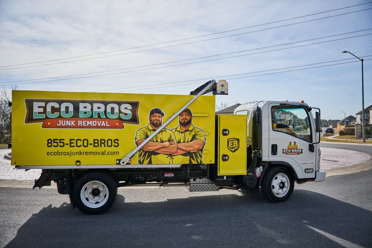 Eco Bros Junk Removal crew in Martindale